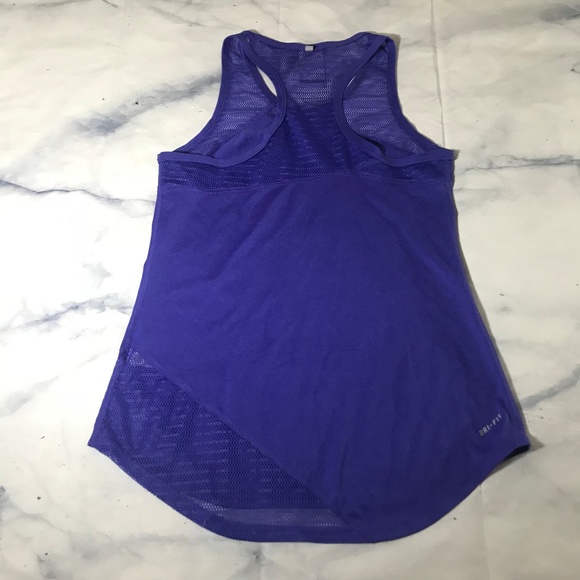 Nike Dri-Fit Purple Athletic Relay Tank Top - Picture 6 of 9